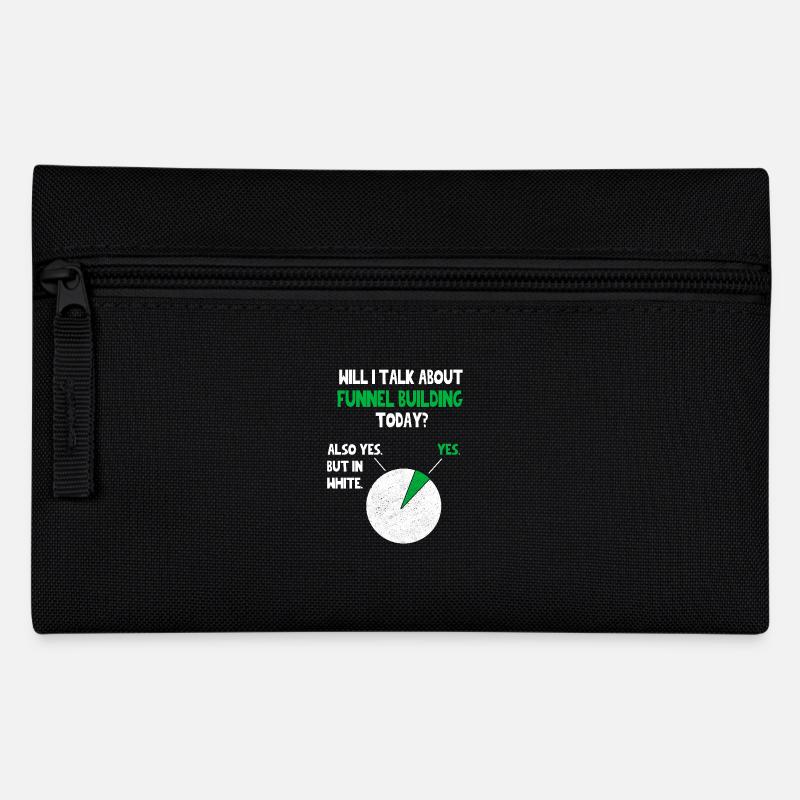 Verkaufstrichter Internet Affiliate Marketing Lustig Q - Federtasche - Schwarz