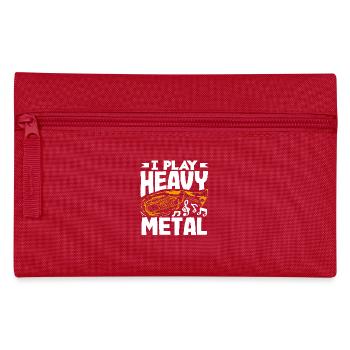 Tuba Spieler Ich Spiele Heavy Metal - Federtasche - Rot - Vorne