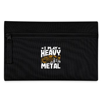 Tuba Spieler Ich Spiele Heavy Metal - Federtasche - Schwarz - Vorne