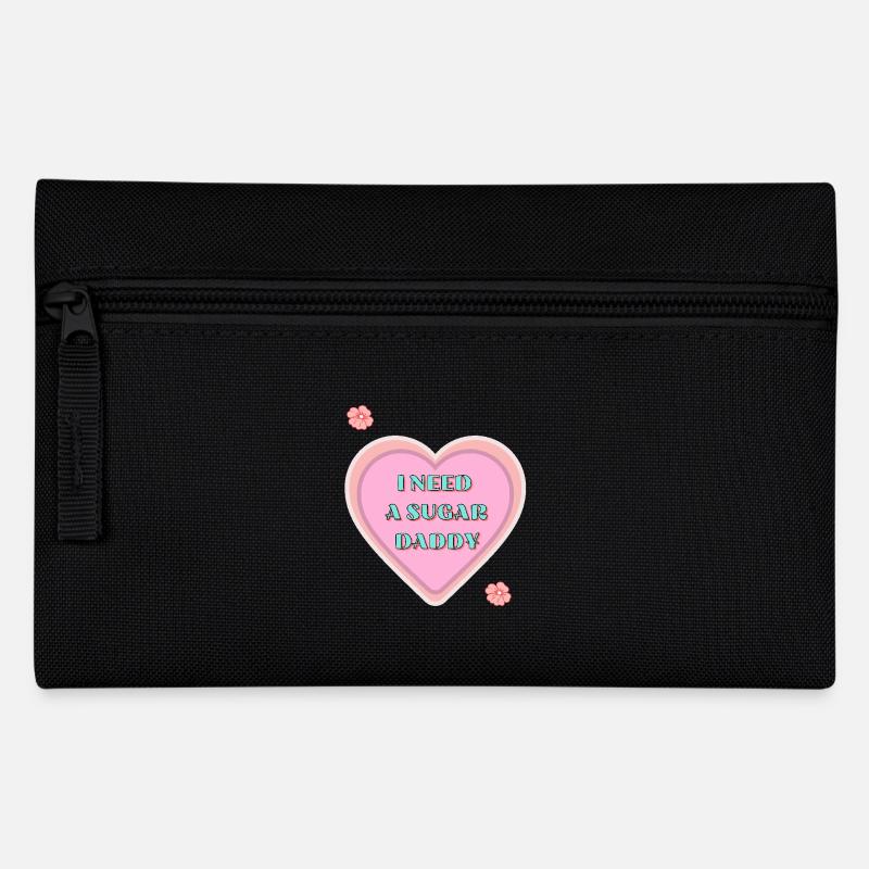 Coeur coquin Sugar Daddy avec déclaration - Trousse - noir