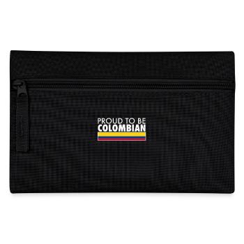Proud To Be Colombian Colombia Flag - Pencil Case - black - Front