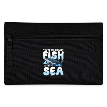 You're The Biggest Fish In The Sea - Federtasche - Schwarz - Vorne