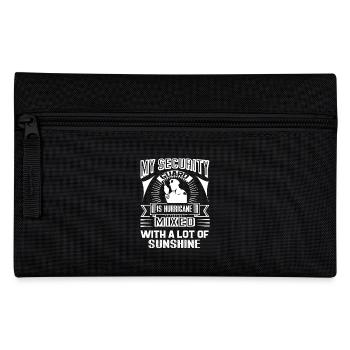 Security Guard My Security Guard Is Hurricane - Pencil Case - black - Front