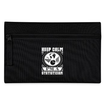 Statistician Keep Calm I am A Statistician - Pencil Case - black - Front
