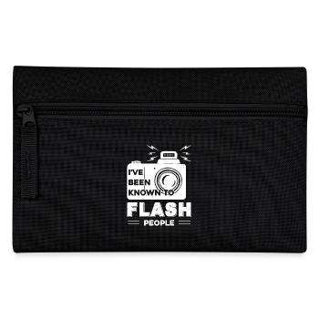 Photographer Known To Flash People - Pencil Case - black - Front