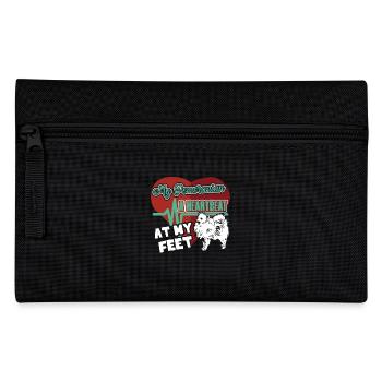 Pomeranian Dog A Heartbeat At My Feet - Pencil Case - black - Front