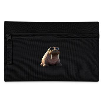 Walross Stoßzähne Robbe Wilde Pazifische Walrosse - Federtasche - Schwarz - Vorne