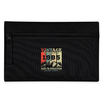 Original 1985 Vintage Retro Jubiläumsgeschenk - Federtasche - Schwarz - Vorne
