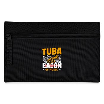 Tuba Spieler Tuba Ist Der Bacon Der Musik - Federtasche - Schwarz - Vorne