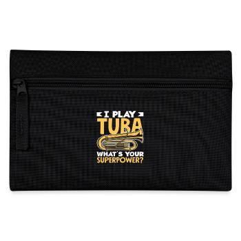 Joueur de tuba Je joue Tuba Superpower - Trousse - noir - Devant