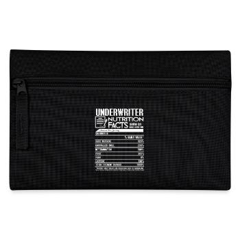 Underwriter Nutrition Facts - Pencil Case - black - Front