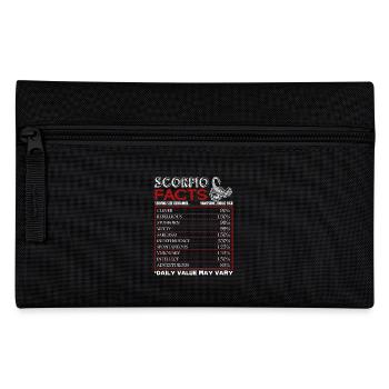 Scorpio Facts Horoscope Sign Of Zodiac - Pencil Case - black - Front