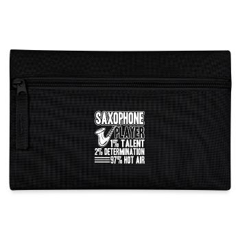 Saxophone Player Talent Hot Air - Pencil Case - black - Front
