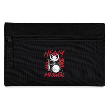 Heavy Meowtal Heavy Metal-Musik - Federtasche - Schwarz - Vorne