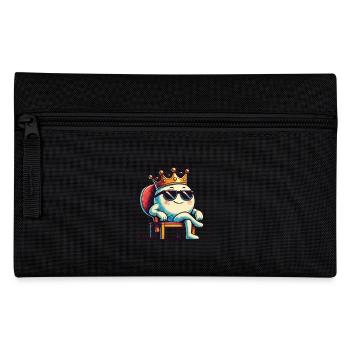 Funny Cartoon Table Tennis Ball King - Pencil Case - black - Front