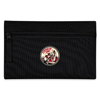 Hör zu, mein Sohn! Lauter Megafon Papa - Federtasche - Schwarz - Vorne