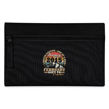 Février 2015 Vintage Rétro Cadeau d’Anniversaire - Trousse - noir - Devant