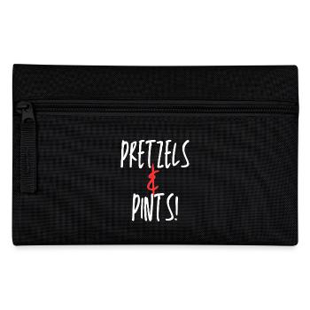 Pretzels & Pints Fun Design - Federtasche - Schwarz - Vorne