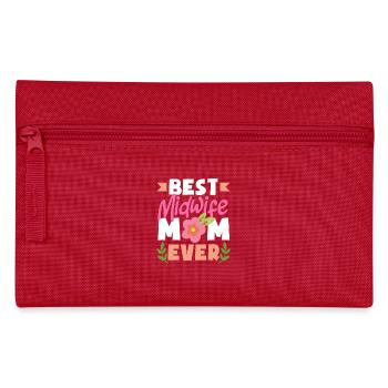 Beste Hebamme Mama Aller Zeiten - Federtasche - Rot - Vorne