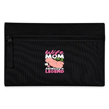 Midwife Mom Wife Legend - Pencil Case - black - Front