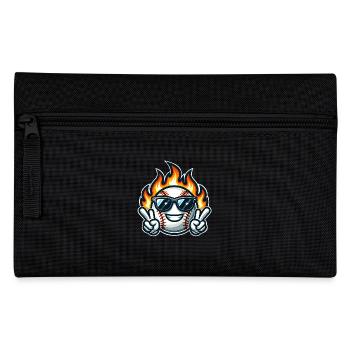 Flammes de baseball - Trousse - noir - Devant