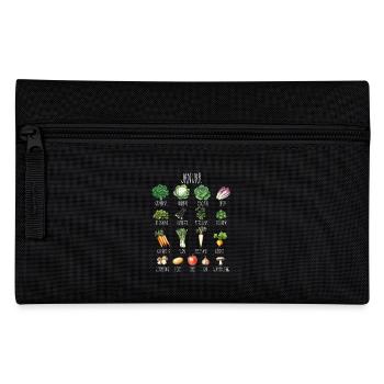 Collage de fruits et légumes de saison de janvier - Trousse - noir - Devant