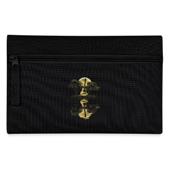 Guitar sounds under a full moon and tree reflection - Pencil Case - black - Front
