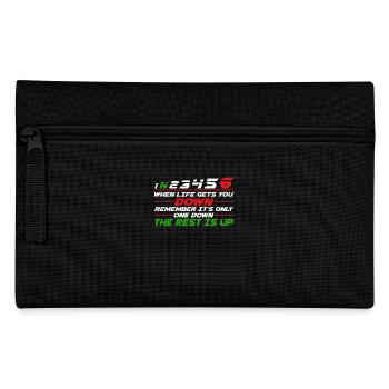 When Life Gets You Down Remember It's Only One - Pencil Case - black - Front
