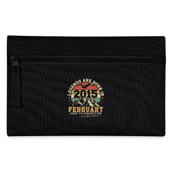 February 2015 Vintage Birthday 2015 Gift - Pencil Case - black - Front