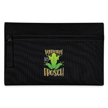 Faschingsparty VERKLEIDET ALS FROSCH Lustiges - Federtasche - Schwarz - Vorne