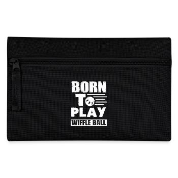Wiffle Ball Born To Play Wiffle Ball - Pencil Case - black - Front