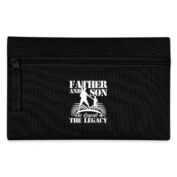 Father's Day Father And Son - Pencil Case - black - Front