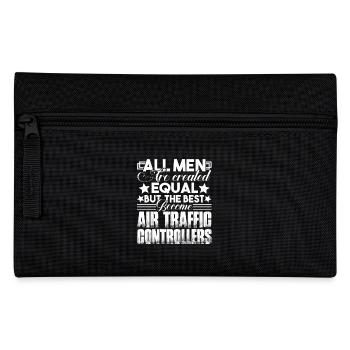 Best Men Become Air Traffic Controllers - Pencil Case - black - Front