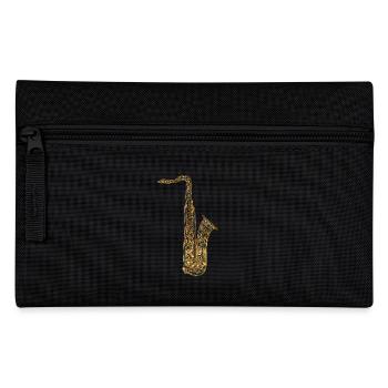 Saxophone Geometric - Pencil Case - black - Front