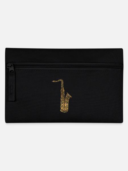 Saxophone Geometric - Pencil Case - black