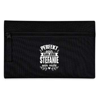 Stefanie - Perfekt Sein Kann Jeder Stefanie Nicht - Federtasche - Schwarz - Vorne
