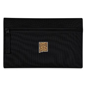New Jersey Leopardenmuster USA Amerikanischer Bundesstaat - Federtasche - Schwarz - Vorne