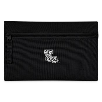 Louisiana Floral print USA American State - Federtasche - Schwarz - Vorne