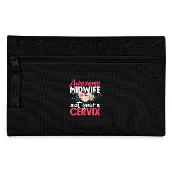 Great midwife at your service - Pencil Case - black - Front