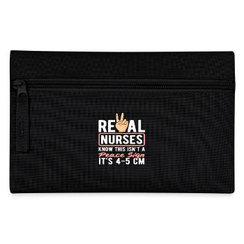 Echte Hebammen Wissen 4-5 Cm Zeichen - Federtasche - Schwarz - Vorne