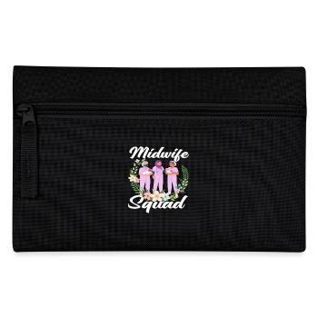 Escouade de sages-femmes Floral Motif Soin - Trousse - noir - Devant