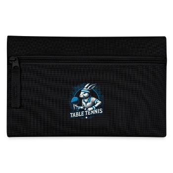 Joueur de tennis de table rétro vintage Bunny - Trousse - noir - Devant