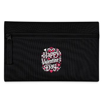 Joyeuse Saint-Valentin - Amour - Cadeau - Trousse - noir - Devant
