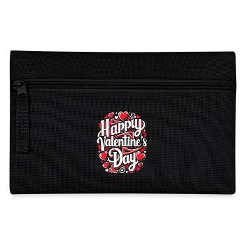 Joyeuse Saint-Valentin - Amour - Cadeau - Trousse - noir - Devant