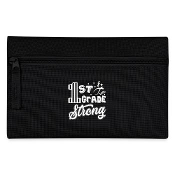 1st Grade Teacher 1st Grade Strong - Pencil Case - black - Front