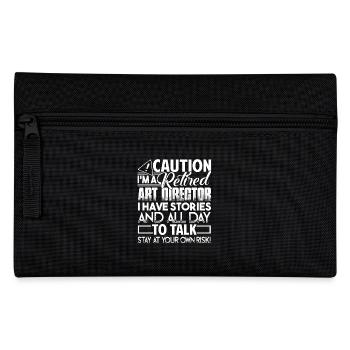 Art Director Caution Retired Art Director - Pencil Case - black - Front
