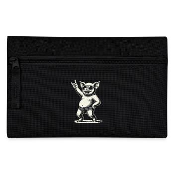 Funny Rock Music Pig Heavy Metal Festival - Pencil Case - black - Front