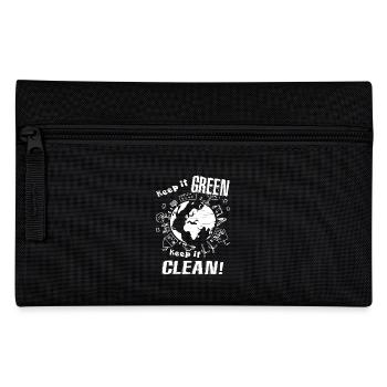 Earth Day Keep It Green Keep It Clean - Pencil Case - black - Front