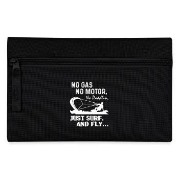 Kitesurfing No Gas No Motor - Pencil Case - black - Front