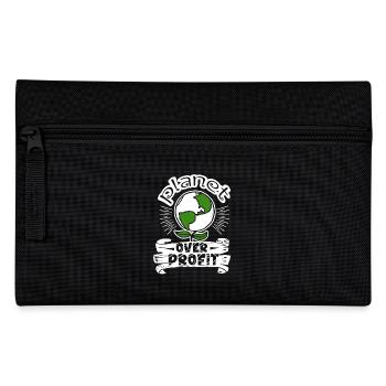 Earth Day Planet Earth Over Profit - Pencil Case - black - Front